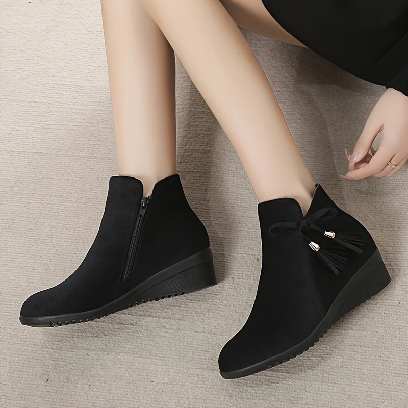 🔥Mega Sale - Buy Now & Save 50% OFF🔥New Women's Suede Orthopedic Wedge Ankle Boots