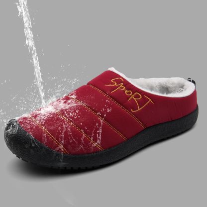 😍Last Day 50% OFF🔥Unisex Warm Waterproof Winter Mules – Cozy Slip-On Shoes with a Non-Slip Sole