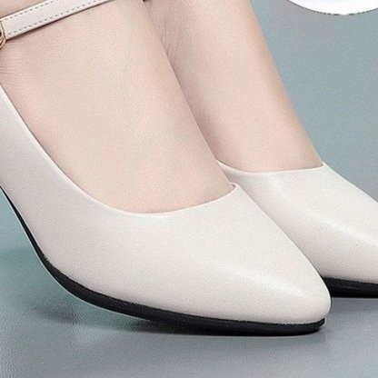 🔥Last Day Promotion 50% OFF - New Autumn Soft Leather Mid-Heel Mom Shoes