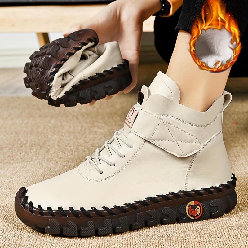 🔥Last Day Promotion 50% OFF - Hand-sewn women's high-top orthotic boots