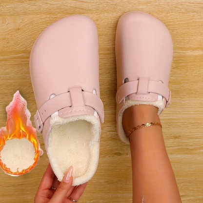 🔥Last Day Promotion 50% OFF - Women's waterproof and warm cotton slippers