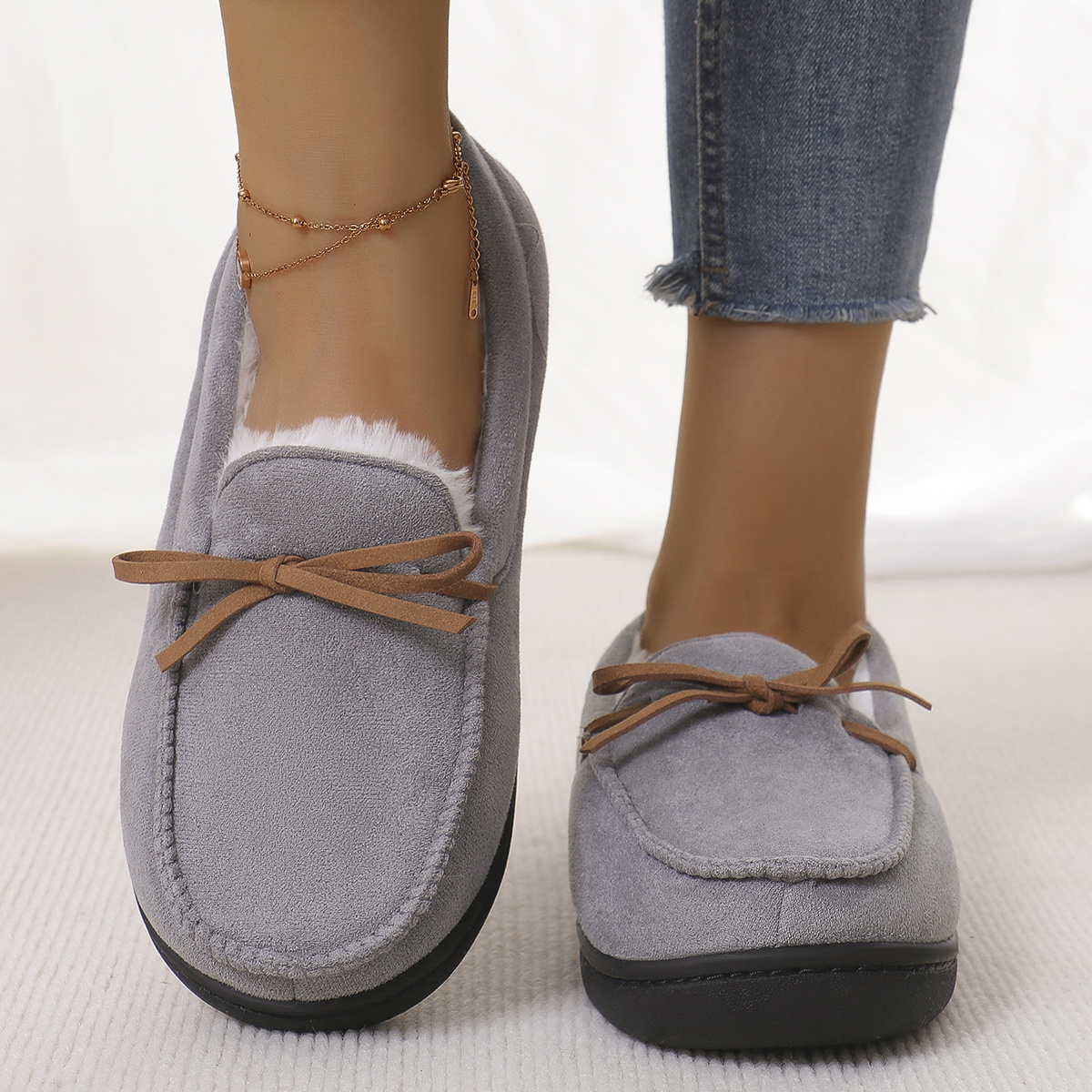 ⏰Last Day! 50% OFF 🔥Women's fleece-lined indoor and outdoor loafers