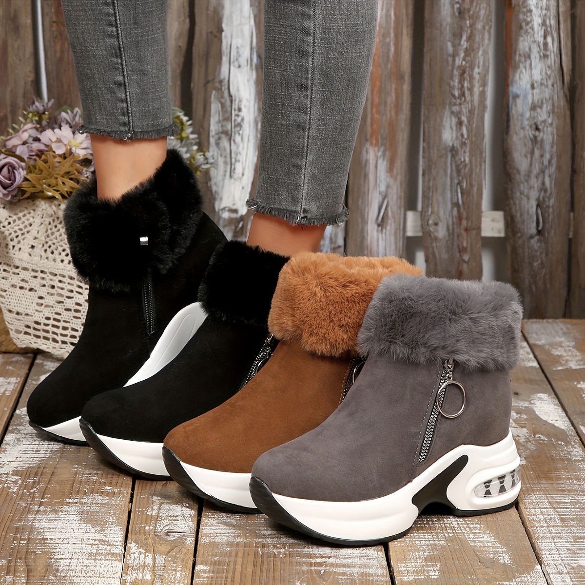 ⏰Last Day! 50% OFF 🔥Women's Comfortable and Stylish Height-Increasing Orthopedic Boots