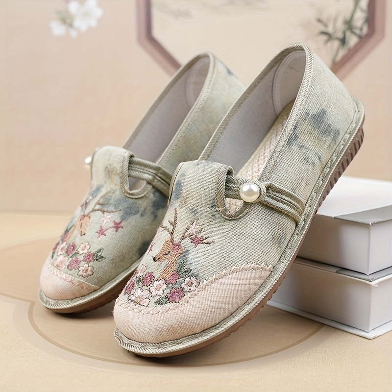 ⏰Last Day! 50% OFF 🔥Women's Floral Embroidered Casual Shoes