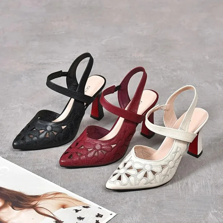 🔥Last Day Promotion 50% OFF - Women’s Soft-Leather Comfort Arch Support Heels