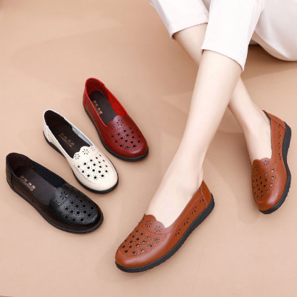 ⏰Last Day! 50% OFF 🔥Women's Orthopedic Breathable Leather Shoes
