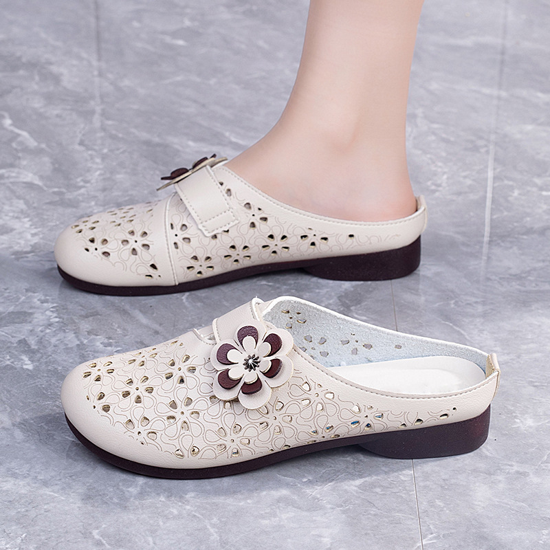 ⏰Last Day! 50% OFF 🔥Women's openwork breathable soft half slippers