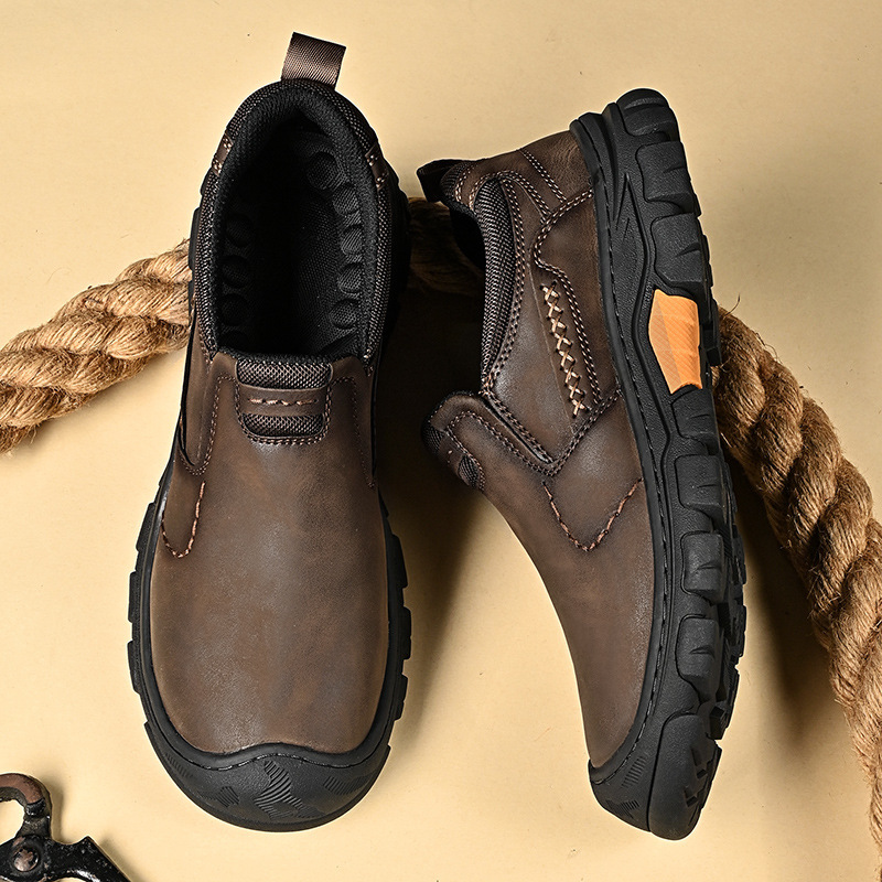 🔥Mega Sale - Buy Now & Save 50% OFF🔥Men’s Genuine Leather Slip-On Outdoor Walking Shoes