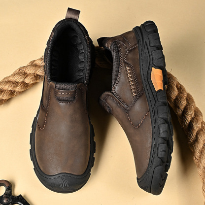 🔥Mega Sale - Buy Now & Save 50% OFF🔥Men’s Genuine Leather Slip-On Outdoor Walking Shoes