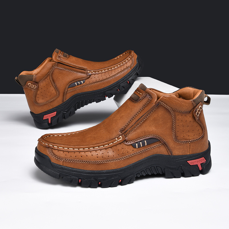 🔥Mega Sale - Buy Now & Save 50% OFF🔥Men's High-Top Handmade Genuine Leather Orthopedic Shoes