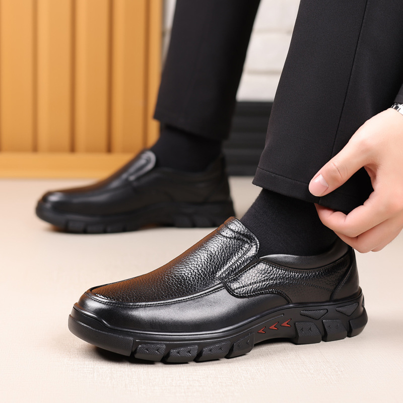 🔥Mega Sale - Buy Now & Save 50% OFF🔥Men's Hands Free Orthopedic Genuine Leather Dress Walking Shoes