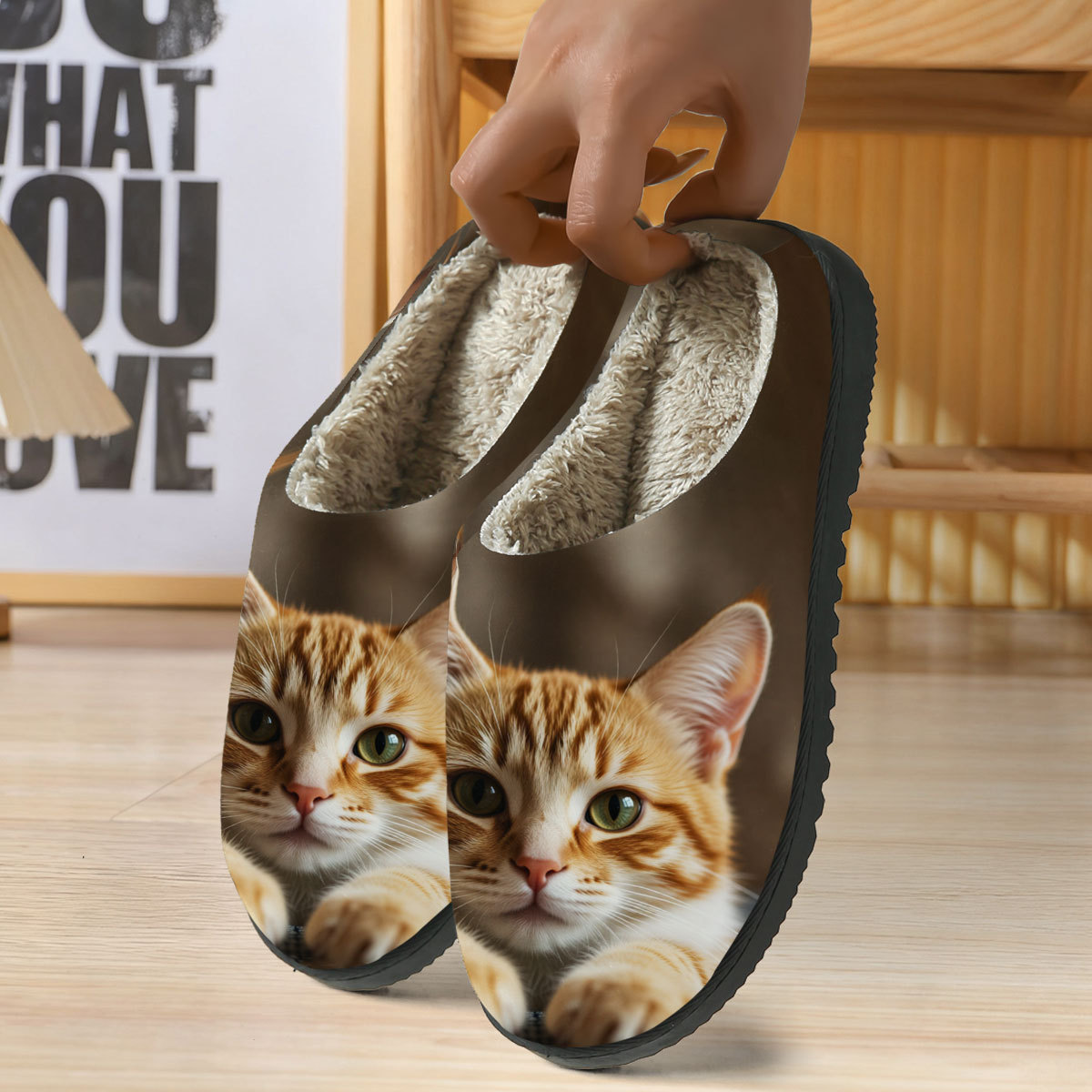 🔥Mega Sale - Buy Now & Save 50% OFF🔥Women's Soft Cozy 3D Cat Print Non-Slip Slip-On Slippers