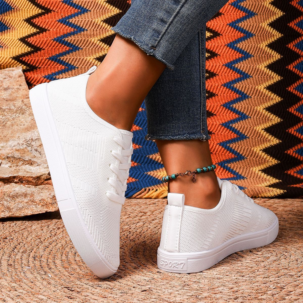 🔥Last Day Promotion 50% OFF - New winter style women's lightweight flat white shoes