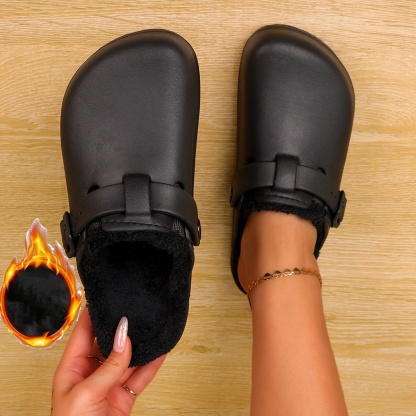 🔥Last Day Promotion 50% OFF - Women's waterproof and warm cotton slippers