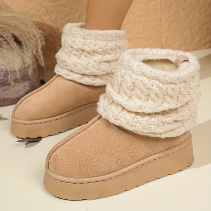 🔥Last Day Promotion 50% OFF - Women's New Winter Knitted Sock-Line Snow Boots