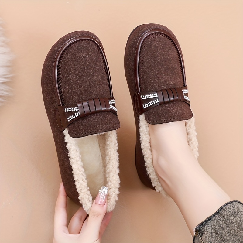 🔥Last Day Promotion 50% Women's winter slip-on fleece warm shoes