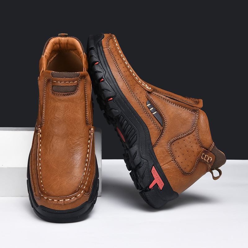 🔥Mega Sale - Buy Now & Save 50% OFF🔥Men's High-Top Handmade Genuine Leather Orthopedic Shoes