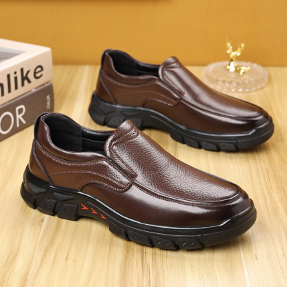 🔥Mega Sale - Buy Now & Save 50% OFF🔥Men's Hands Free Orthopedic Genuine Leather Dress Walking Shoes