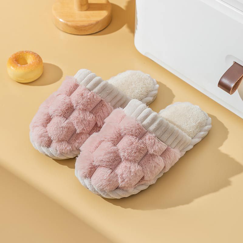 🔥Last Day Promotion 50% Women's winter home cotton slippers