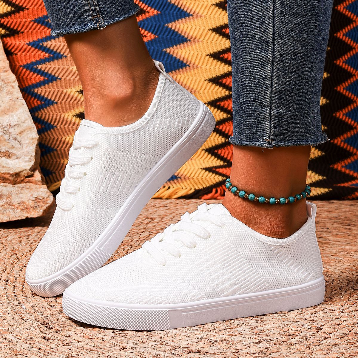 🔥Last Day Promotion 50% OFF - New winter style women's lightweight flat white shoes