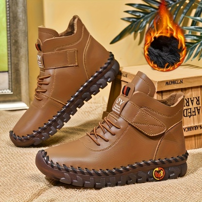 🔥Last Day Promotion 50% OFF - Hand-sewn women's high-top orthotic boots