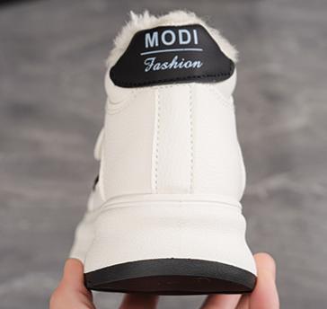 🔥Last Day Promotion 50% OFF --- Women's winter fleece-lined high-top white sneakers