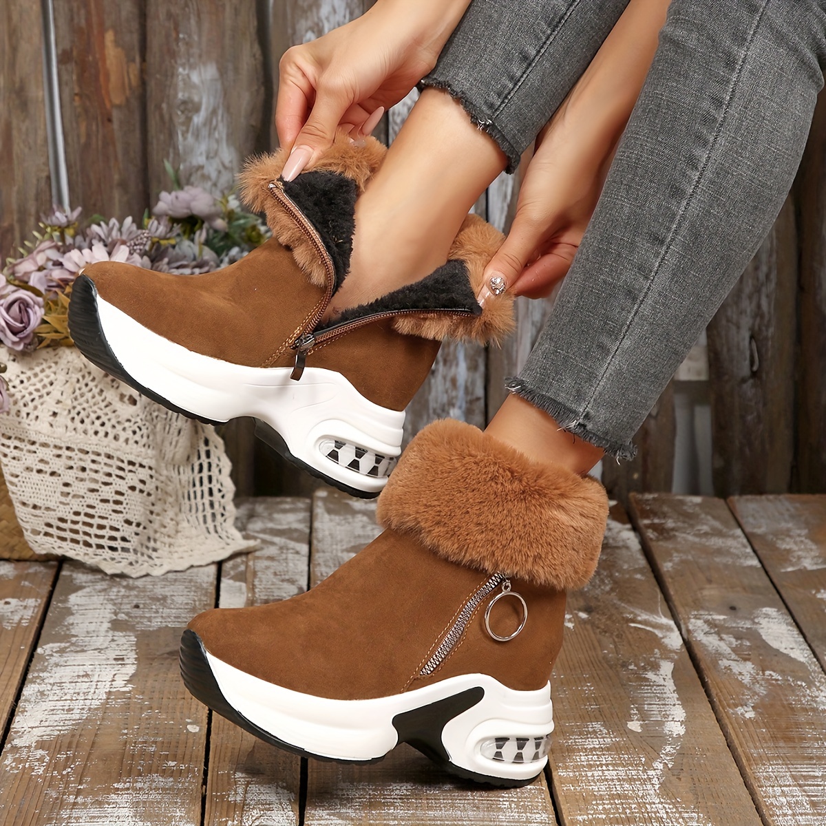 ⏰Last Day! 50% OFF 🔥Women's Comfortable and Stylish Height-Increasing Orthopedic Boots