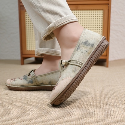 ⏰Last Day! 50% OFF 🔥Women's Floral Embroidered Casual Shoes