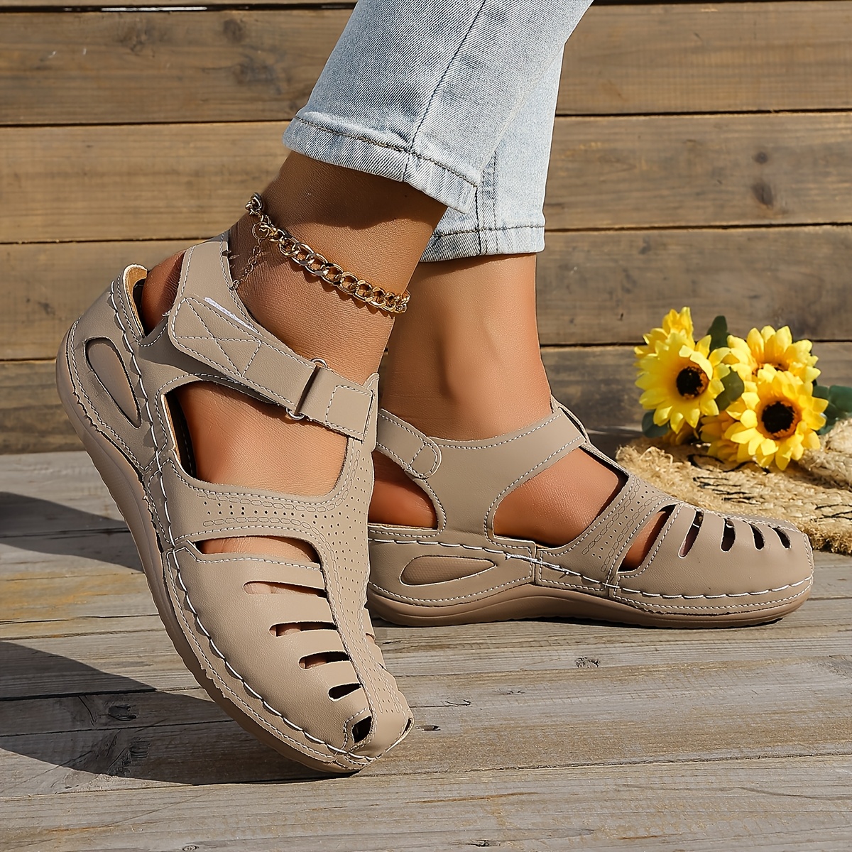 🔥Last Day Promotion 50% OFF - Women's Roma sandals – Comfortable openwork design, suitable for everyday wear