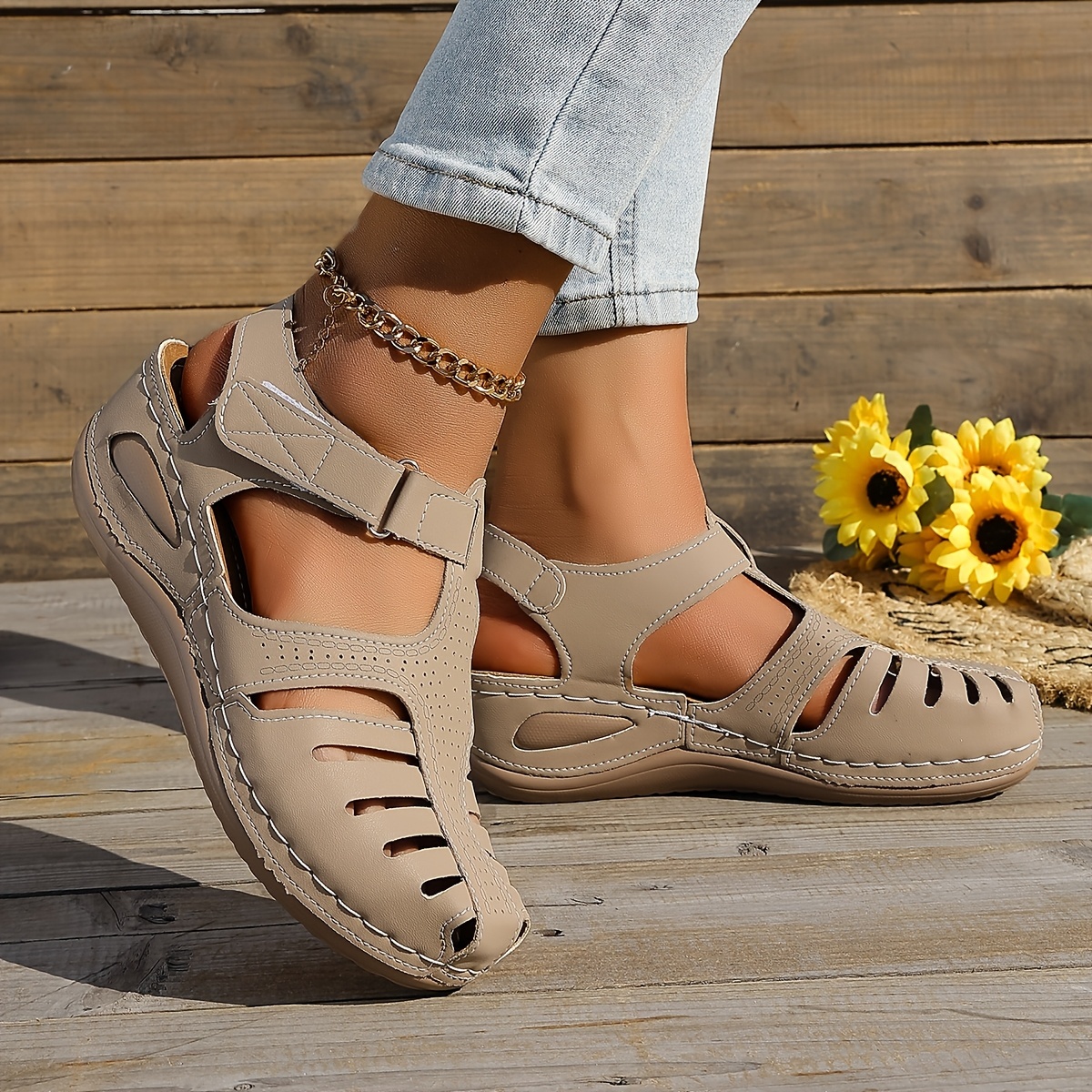 🔥Last Day Promotion 50% OFF - Women's Roma sandals – Comfortable openwork design, suitable for everyday wear