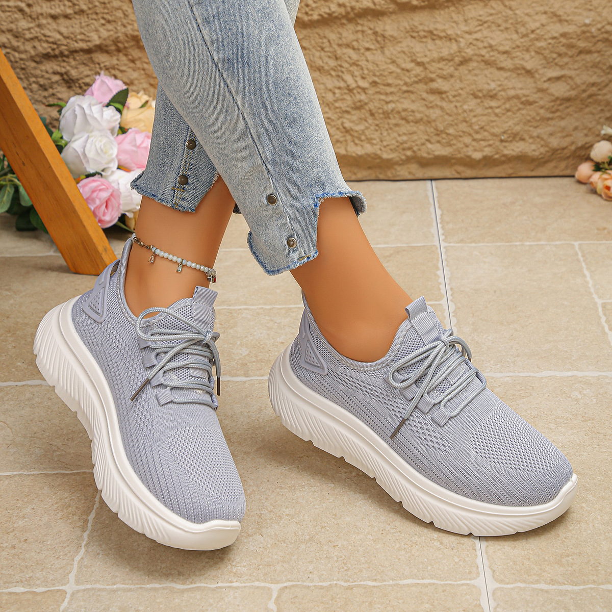 🔥Super Sale – 50% off for a limited time only🔥Women’s knitted thermal shoes, lightweight and non-slip – all-day arch support