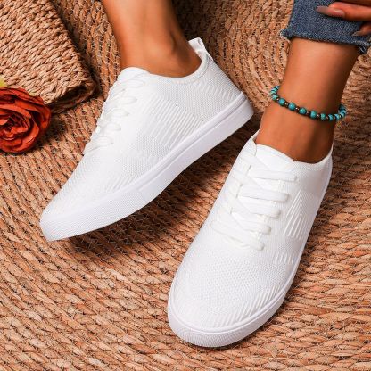 🔥Last Day Promotion 50% OFF - New winter style women's lightweight flat white shoes