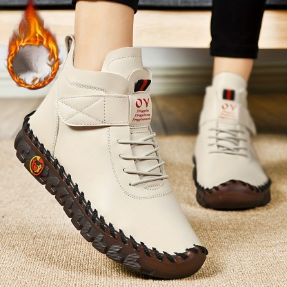 🔥Last Day Promotion 50% OFF - Hand-sewn women's high-top orthotic boots