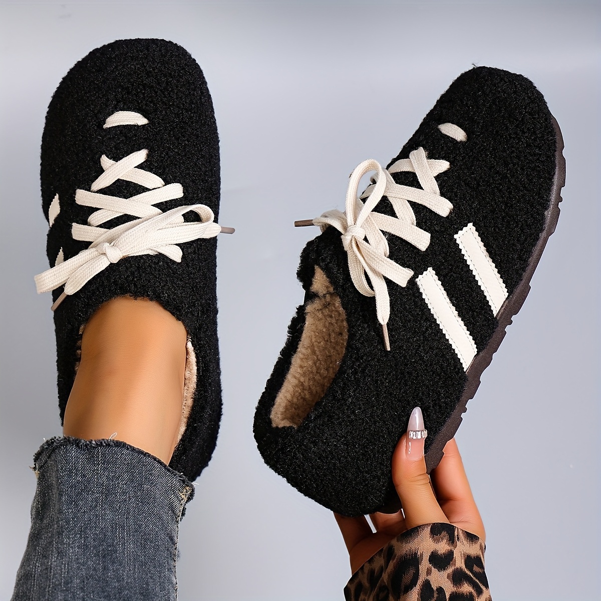 🔥LAST DAY 50% OFF🔥 --- New winter women's plush loafers