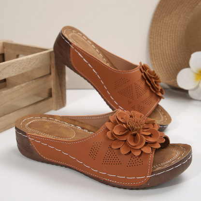⏰Last Day! 50% OFF 🔥 New summer printed mid-heel women's sandals