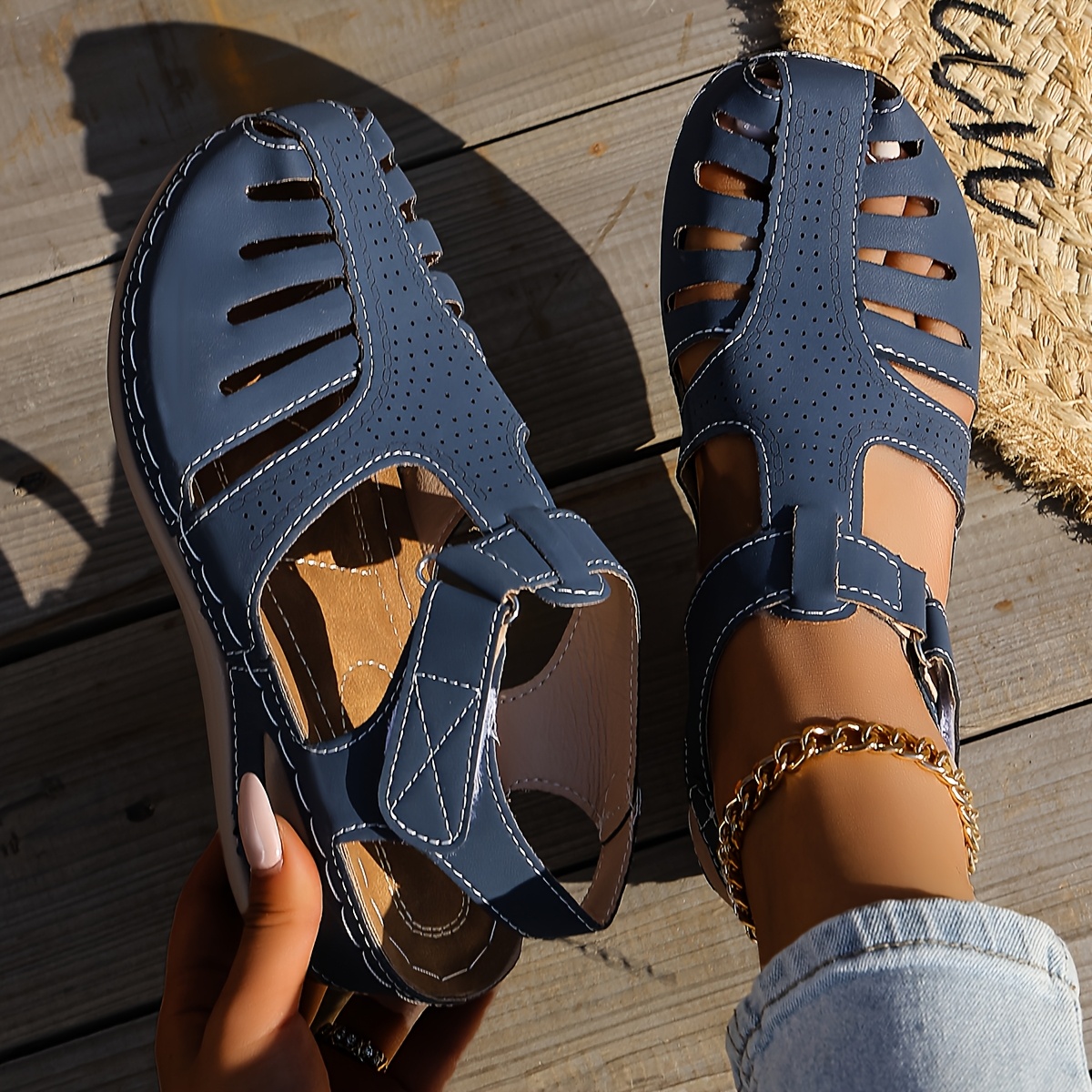 🔥Last Day Promotion 50% OFF - Women's Roma sandals – Comfortable openwork design, suitable for everyday wear