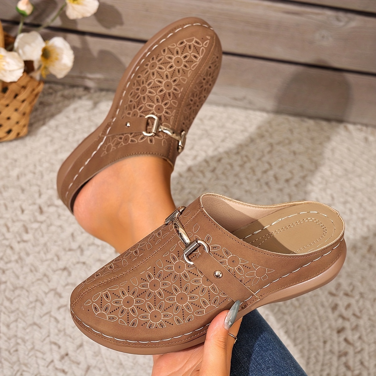 🔥Last Day Promotion 50% OFF - Women's Comfortable and Stylish Sandals – Comfortable openwork design, suitable for everyday wear