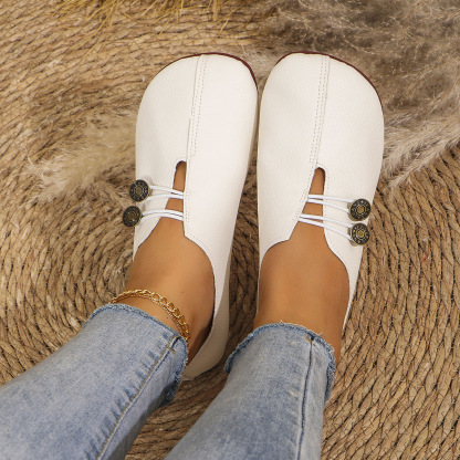 🔥Mega Sale - Buy Now & Save 50% OFF🔥Classic Button Strap Comfort Flats – Casual Slip-On Loafers for Women