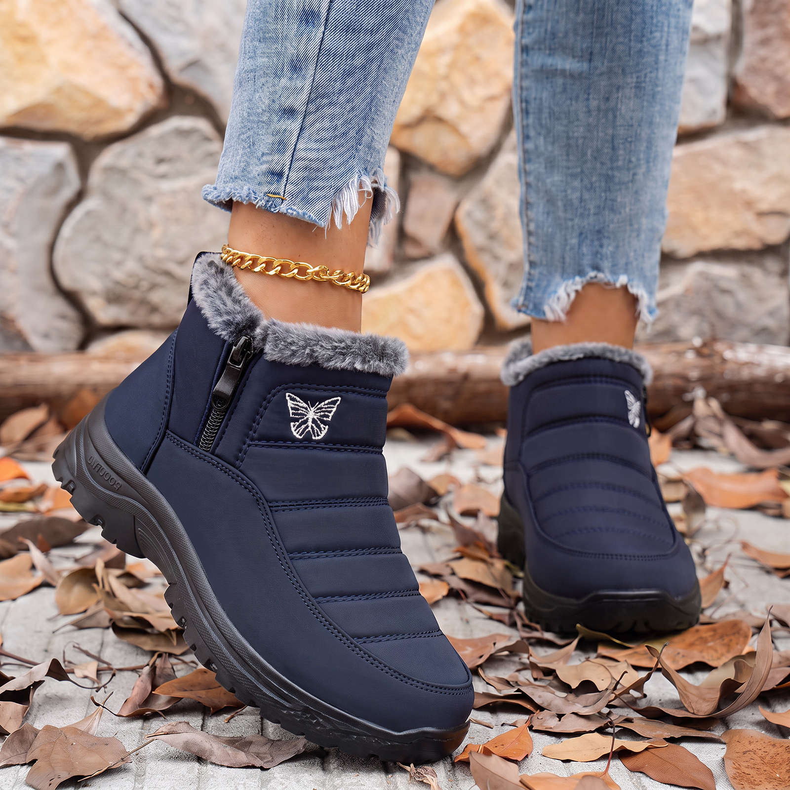 😍Last Day 50% OFF🔥Women’s Insulated Snow Boots – Waterproof, Non-Slip Fur-Lined Winter Boots