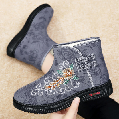 🔥Last Day Promotion 50% OFF --- New warm embroidered women's snow boots