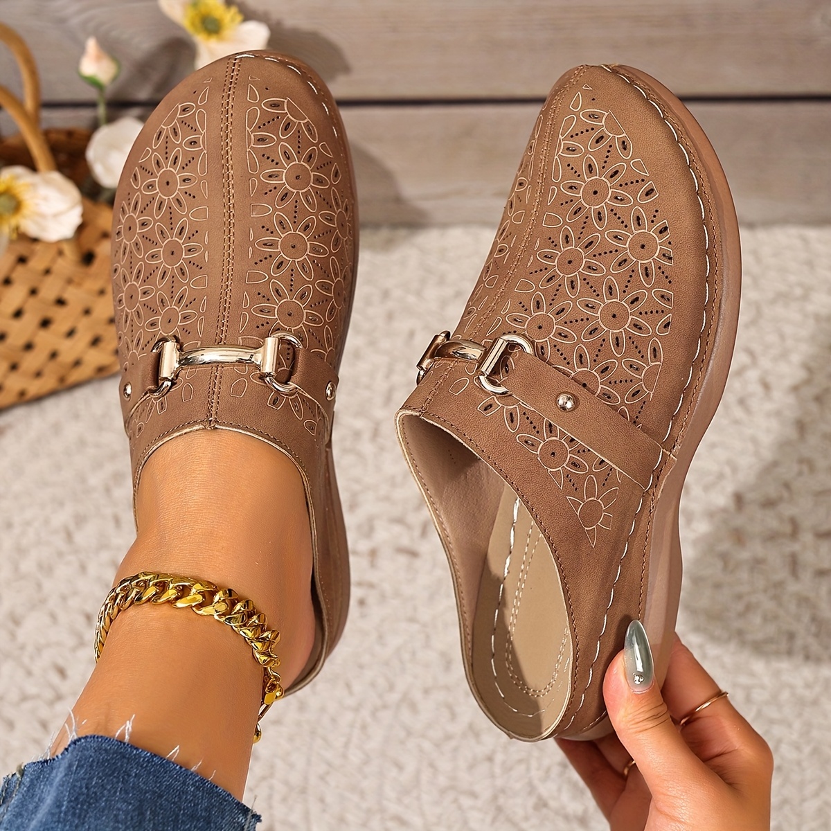 🔥Last Day Promotion 50% OFF - Women's Comfortable and Stylish Sandals – Comfortable openwork design, suitable for everyday wear