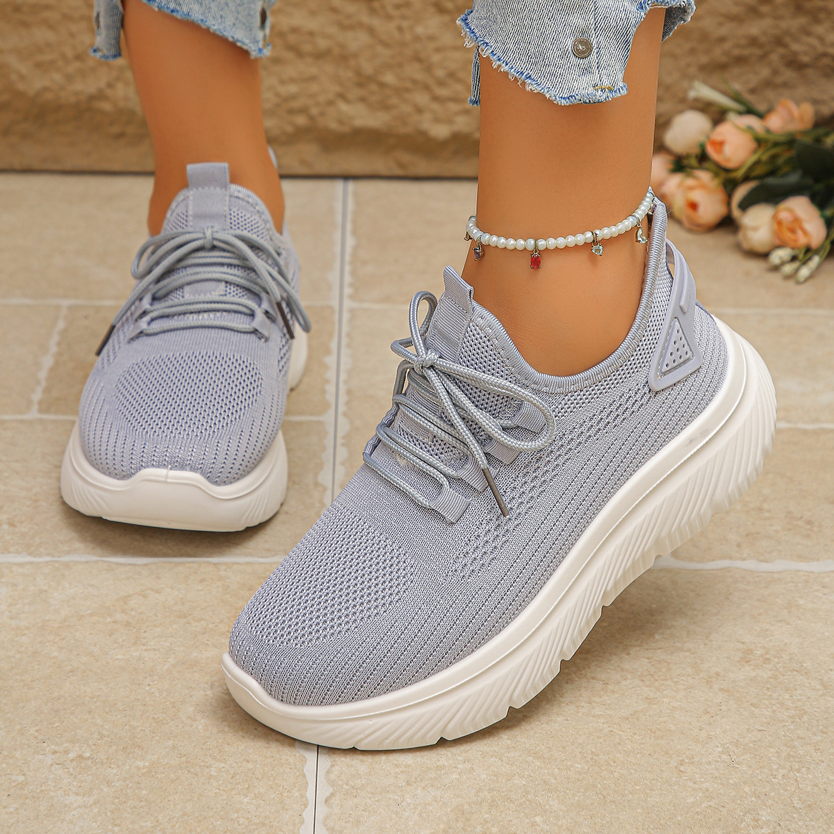 🔥Super Sale – 50% off for a limited time only🔥Women’s knitted thermal shoes, lightweight and non-slip – all-day arch support