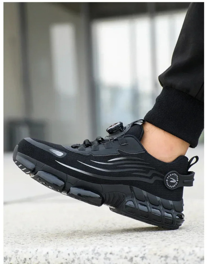 ⏰Last Day! 50% OFF 🔥Men's Anti-smashing and Anti-puncture Rotary Button Safety Shoes