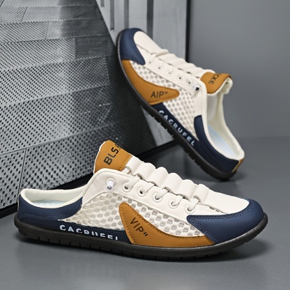 🔥Last Day Promotion 50% OFF - Men's closed-toe slip-on beach sandals with breathable mesh upper