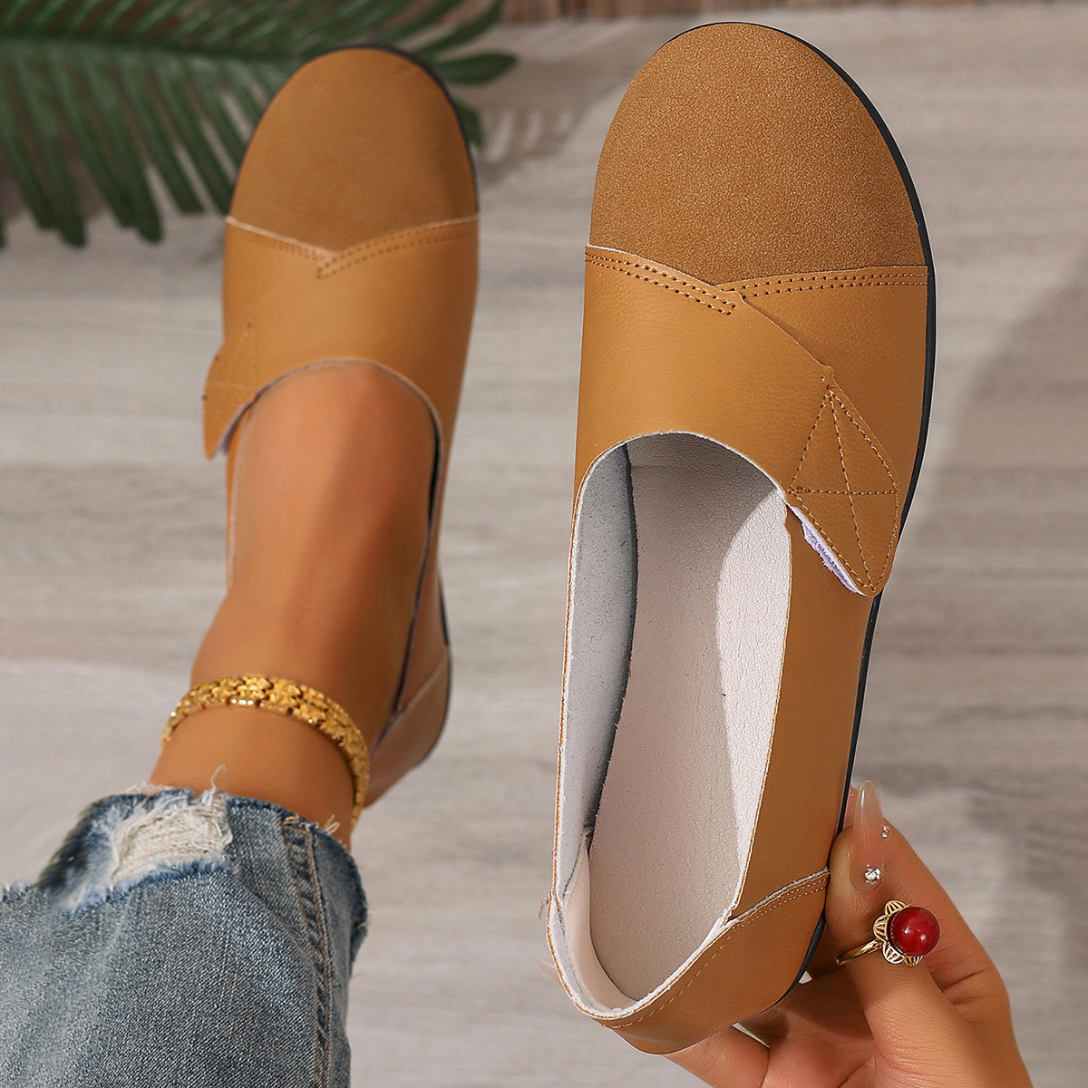 ⏰Last Day! 50% OFF 🔥Premium Stride Harmony Comfy Leather Loafers