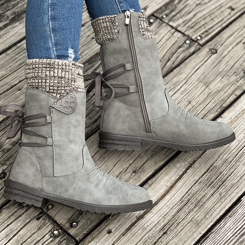 🔥Last Day Promotion 50% OFF - Retro Classic Elegant Mid-Calf Boots for Autumn/Winter