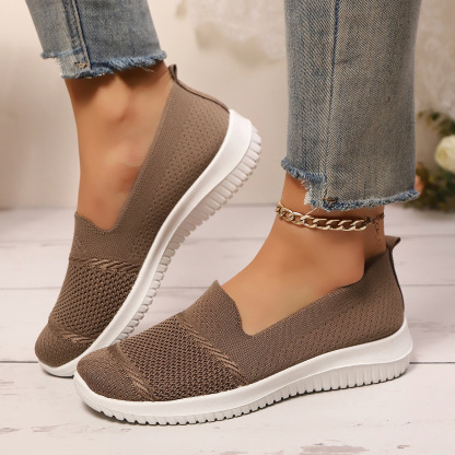 🔥Mega Sale - Buy Now & Save 50% OFF🔥Casual Knit Slip-On Flats – Ultra-Soft Sole, Breathable Everyday Walking Shoes for Women