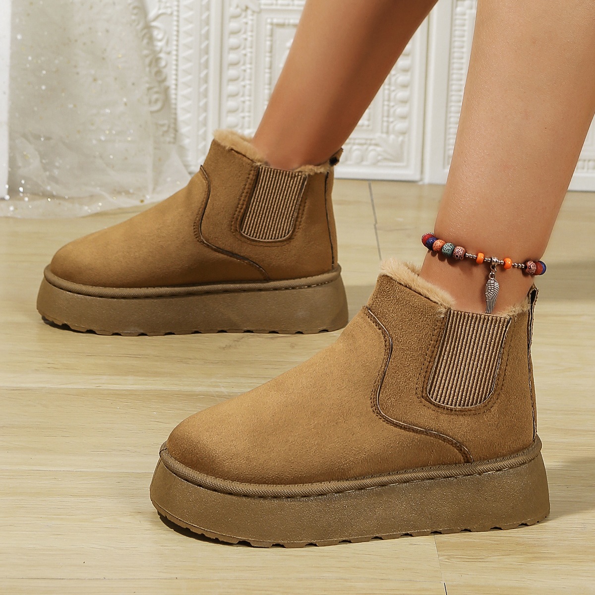 🔥Mega Sale - Buy Now & Save 50% OFF🔥New Women's Suede Orthopedic Wedge Ankle Boots for Autumn