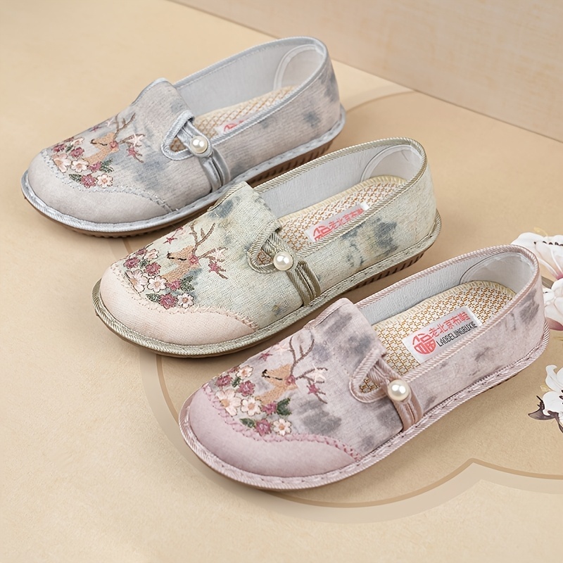 ⏰Last Day! 50% OFF 🔥Women's Floral Embroidered Casual Shoes