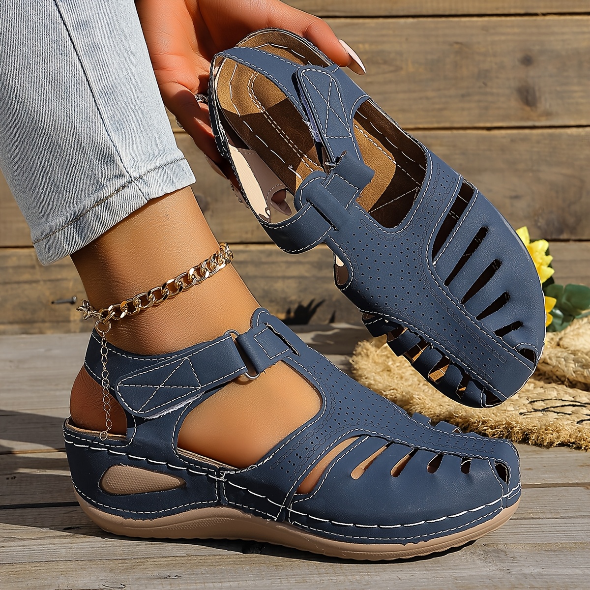 🔥Last Day Promotion 50% OFF - Women's Roma sandals – Comfortable openwork design, suitable for everyday wear